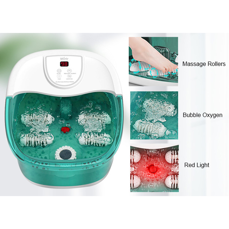 MM-20A-3 fotmassageapparat för spabad med värme och fyra stora massagerullar