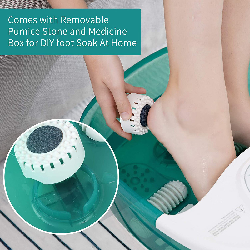 MM-20A-3 fotmassageapparat för spabad med värme och fyra stora massagerullar