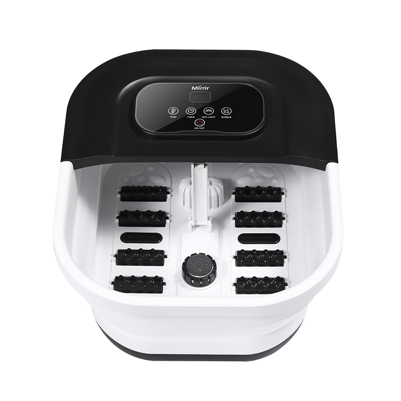 MZD-22B-2 500W hopfällbar fotspamaskin med 8 st massagerullar för fotavslappningsmassage