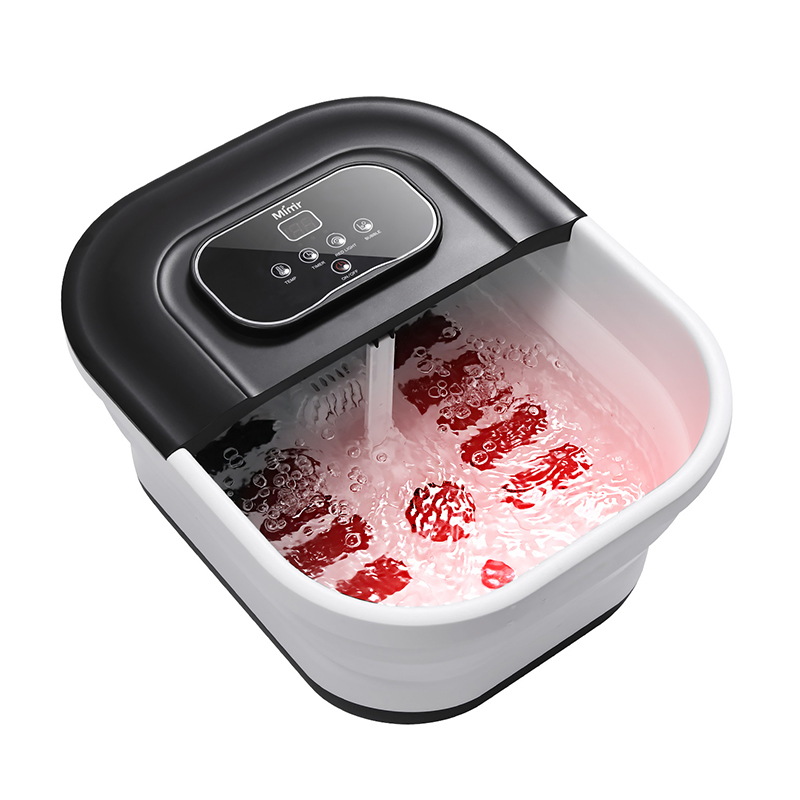 MZD-22B-2 500W hopfällbar fotspamaskin med 8 st massagerullar för fotavslappningsmassage